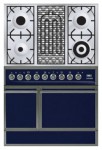ILVE QDC-90B-MP Blue Kitchen Stove <br />60.00x87.00x90.00 cm