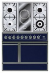 ILVE QDC-90V-MP Blue Kitchen Stove <br />60.00x87.00x90.00 cm