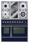ILVE QDC-90VW-MP Blue Σόμπα κουζίνα <br />60.00x87.00x90.00 cm