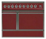 ILVE QDC-90F-MP Red Kitchen Stove <br />60.00x87.00x90.00 cm