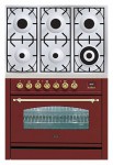 ILVE PN-906-VG Red 厨房炉灶 <br />60.00x87.00x90.00 厘米