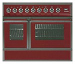 ILVE QDC-90FW-MP Red Kitchen Stove <br />60.00x87.00x90.00 cm