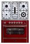 ILVE M-90PD-MP Red Kitchen Stove <br />60.00x85.00x91.00 cm
