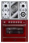 ILVE M-90VD-MP Red Kitchen Stove <br />60.00x85.00x91.00 cm