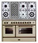 ILVE MS-120BD-MP Antique white اجاق آشپزخانه <br />60.00x85.00x122.00 سانتی متر