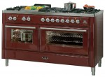 ILVE MT-150S-VG Red Kitchen Stove <br />60.00x90.00x150.00 cm