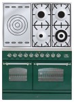 ILVE PDN-100S-VG Green 厨房炉灶 <br />60.00x90.00x100.00 厘米