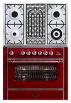 ILVE M-90BD-VG Red 厨房炉灶 <br />60.00x85.00x91.10 厘米