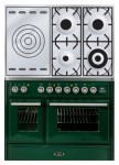 ILVE MTD-100SD-E3 Green Fogão de Cozinha <br />70.00x90.00x100.00 cm