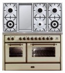 ILVE MS-120FD-VG Antique white Kitchen Stove <br />60.00x93.00x121.60 cm